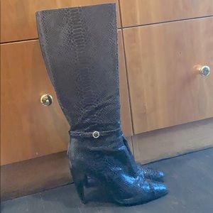 Sam Edelman croc like high heel boots